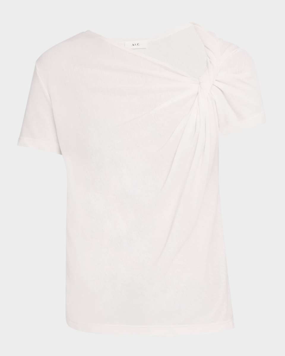 Liz Short-Sleeve Twist Top